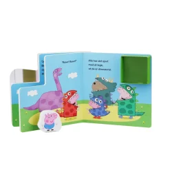 Gurli Gris Dinosaurfest - Bog Med Træfigurer-Børn Børnebøger|Kreativ Leg
