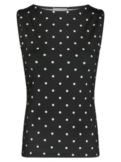 Discount Ditty Jersey Dot Top, , 40 Dame T-Shirts & Toppe