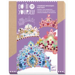 Djeco Diy Prinsesse Diademer, Mosaik-Børn Kreativ Leg