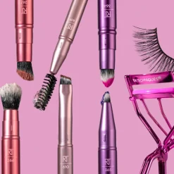 Real Techniques Double Time Brush + Lash Makeupbørstesæt- Makeupbørster|Makeup