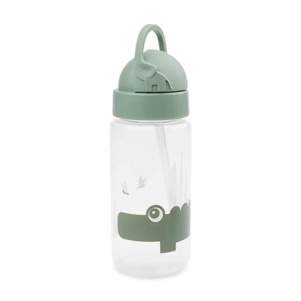 Done by Deer Drikkedunk M. Sugerør, Croco, Grøn, 350 ml-Børn Drikkedunke & Termoflasker|Drikkedunke & Madkasser