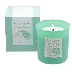 Sunday Rain Duftlys, Aloe Vera & Sweet Mint- Duft Til Hjemmet|Duft Til Hjemmet