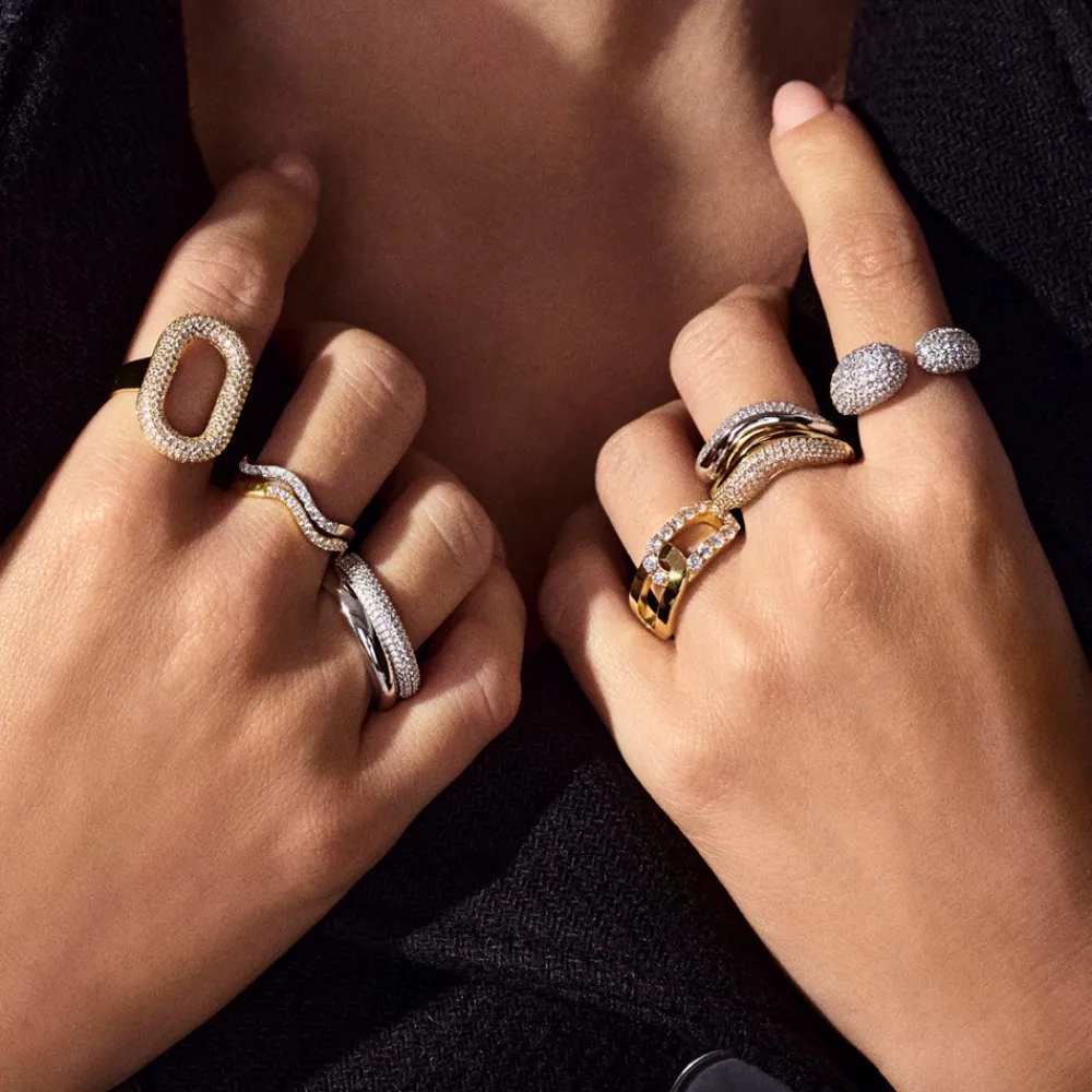 Online Ellera Waves Ring, , 56 Dame Ringe