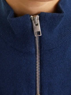 Outlet Emil Half Zip Striktrøje, , 164 cm Børn Strik & Sweatshirts