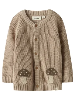 Lil' Atelier Emlen Cardigan, Oxford, 110 cm-Børn Cardigans