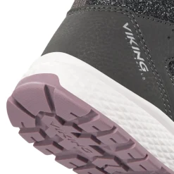 Viking Equip Glitter Warm WP 2V Støvler, Charcoal, 32-Børn Støvler
