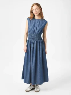 Neo Noir Esmy Denim Kjole, , 38-Dame Kjoler