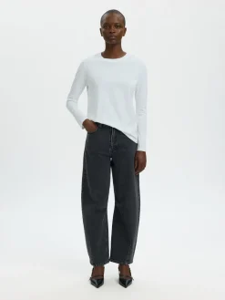 Clearance Essential Langærmet T-shirt, , L Dame T-Shirts & Toppe