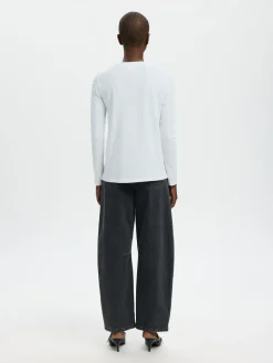 Clearance Essential Langærmet T-shirt, , L Dame T-Shirts & Toppe