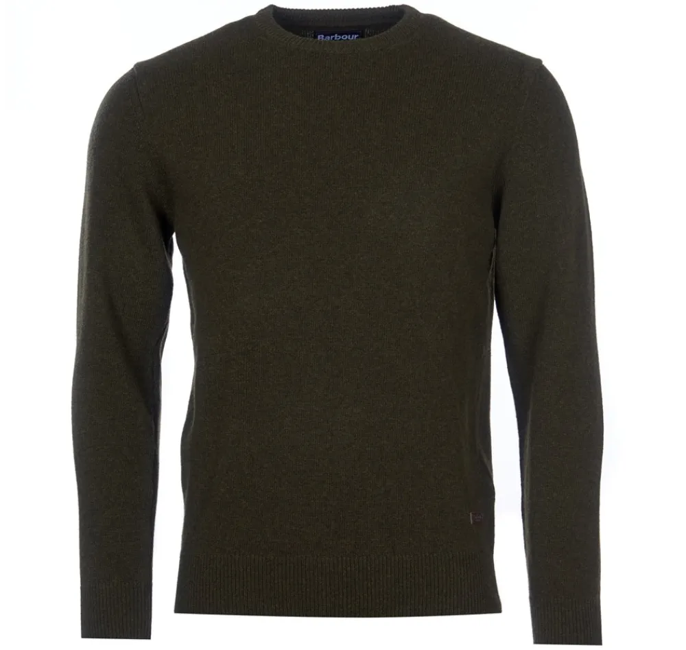 Barbour Essential Patch Crew Striktrøje, , L- Strik