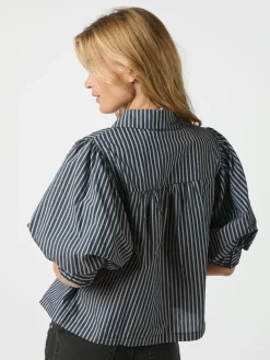 Neo Noir Etta Stripe Skjorte, , 40-Dame Bluser & Skjorter