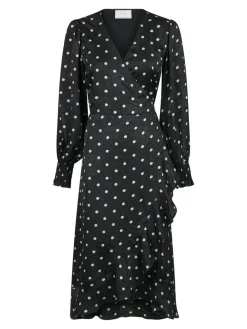 Neo Noir Eva Retro Dot Kjole, , 34-Dame Kjoler