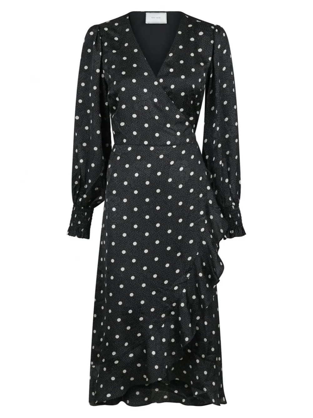 Neo Noir Eva Retro Dot Kjole, , 34-Dame Kjoler