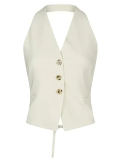 Neo Noir Ezza Structure Halterneck Vest, , 40-Dame Veste
