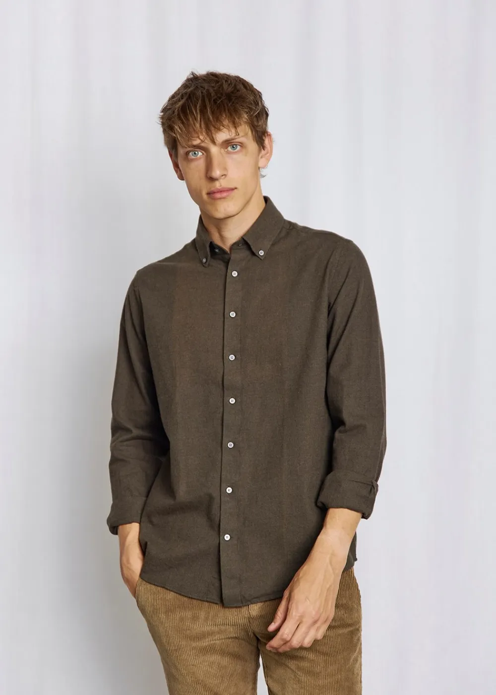 Faruk Casual Modern Fit Skjorte, , L Skjorter