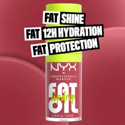 NYX Professional Makeup Fat Oil Lip Drip, 09 Chilin' Like A Villian- Læber