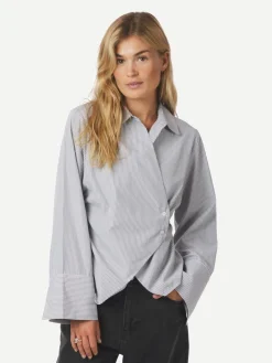 Neo Noir Fenli Striped Skjorte, , 38-Dame Bluser & Skjorter