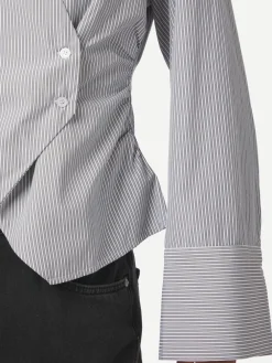 Neo Noir Fenli Striped Skjorte, , 38-Dame Bluser & Skjorter