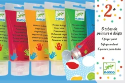 Djeco Fingermaling, 6 Stk-Børn Kreativ Leg