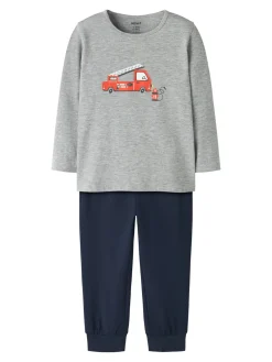 Name It Firetruck Natsæt, , 110-116 cm-Børn Undertøj & Nattøj
