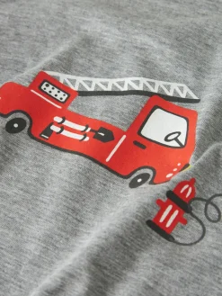 Name It Firetruck Natsæt, , 110-116 cm-Børn Undertøj & Nattøj