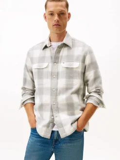 Clearance Flannel Check Overshirt, , S Overshirts