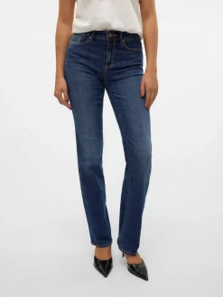 Outlet Flash Straight Jeans, , M/L32 Dame Jeans