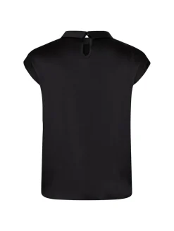 Best Fleur Drapy Satin Bluse, , 38 Dame Bluser & Skjorter