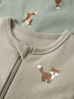 Best Fox Zip 2-pak Natdragt, , 80 cm Børn Undertøj & Nattøj