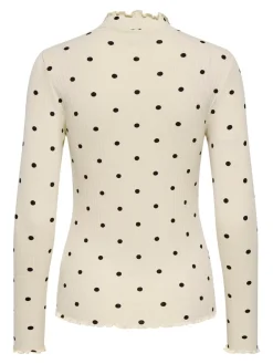 JDY Fransiska Life Langærmet Højhalset Bluse, , L-Dame T-Shirts & Toppe