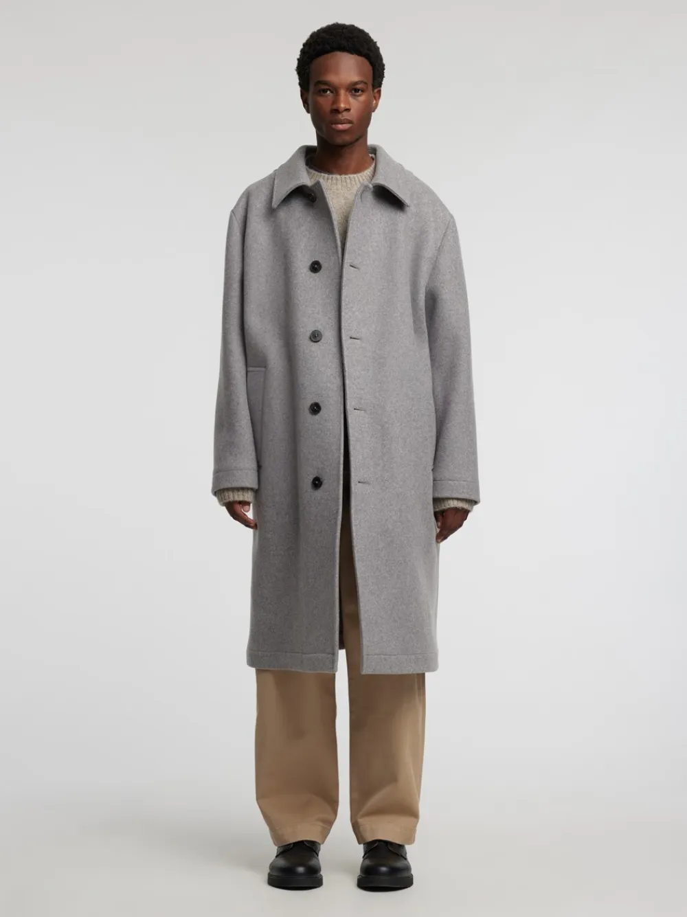 Outlet Frey Wool Frakke, , L Jakker & Frakker