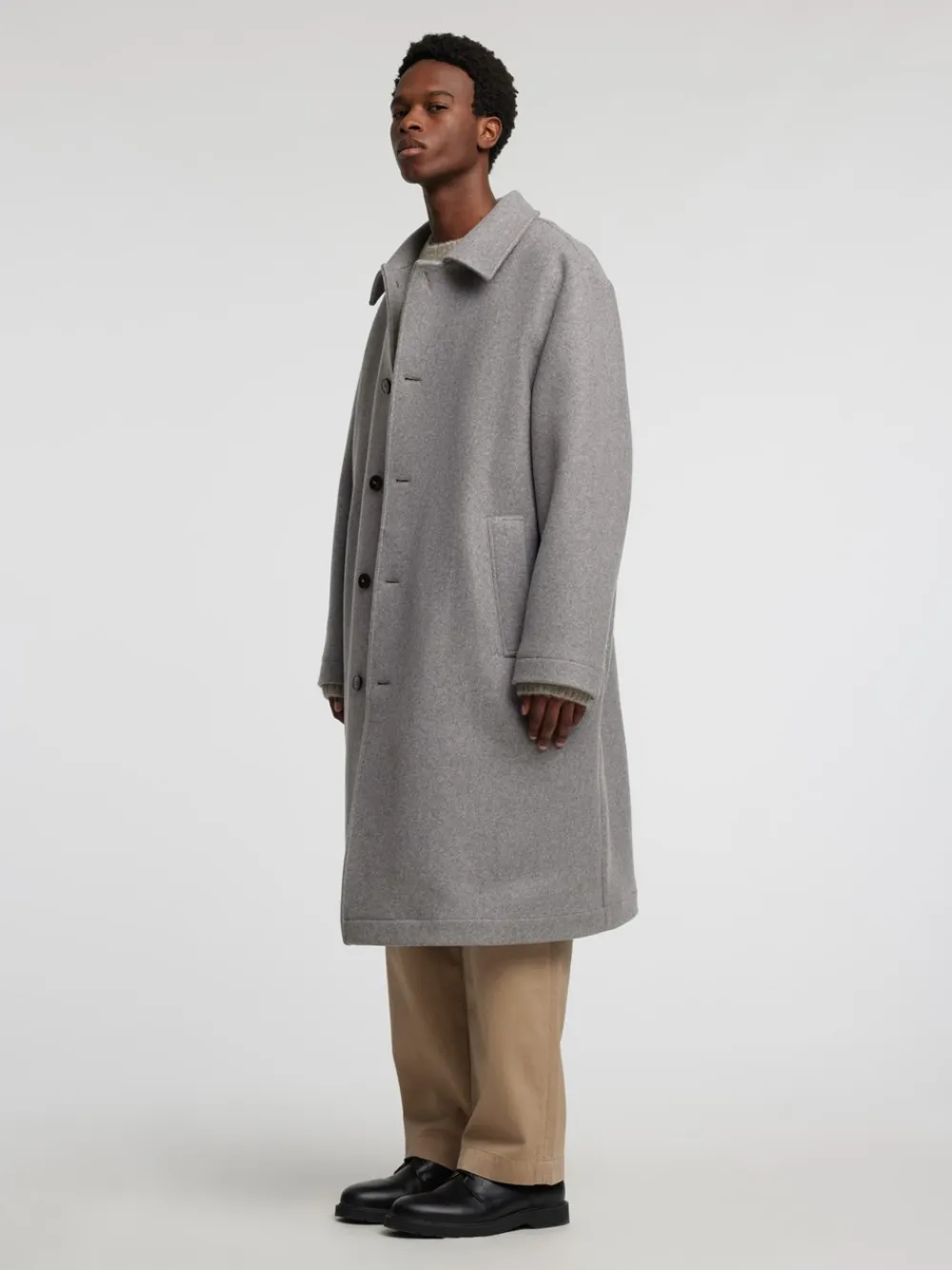 Outlet Frey Wool Frakke, , L Jakker & Frakker