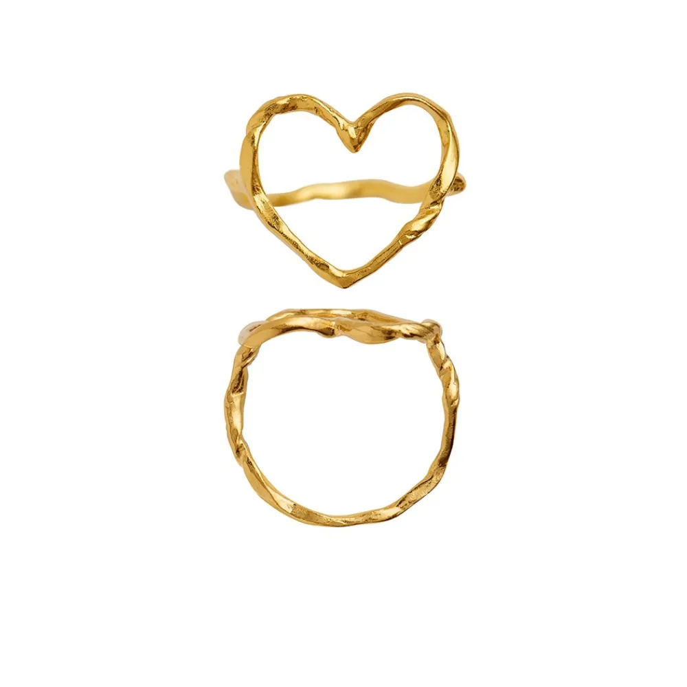 Stine A Funky Heart Ring, , 56-Dame Ringe