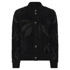 Micha Furry Knit Cardigan, , L-Dame Cardigans