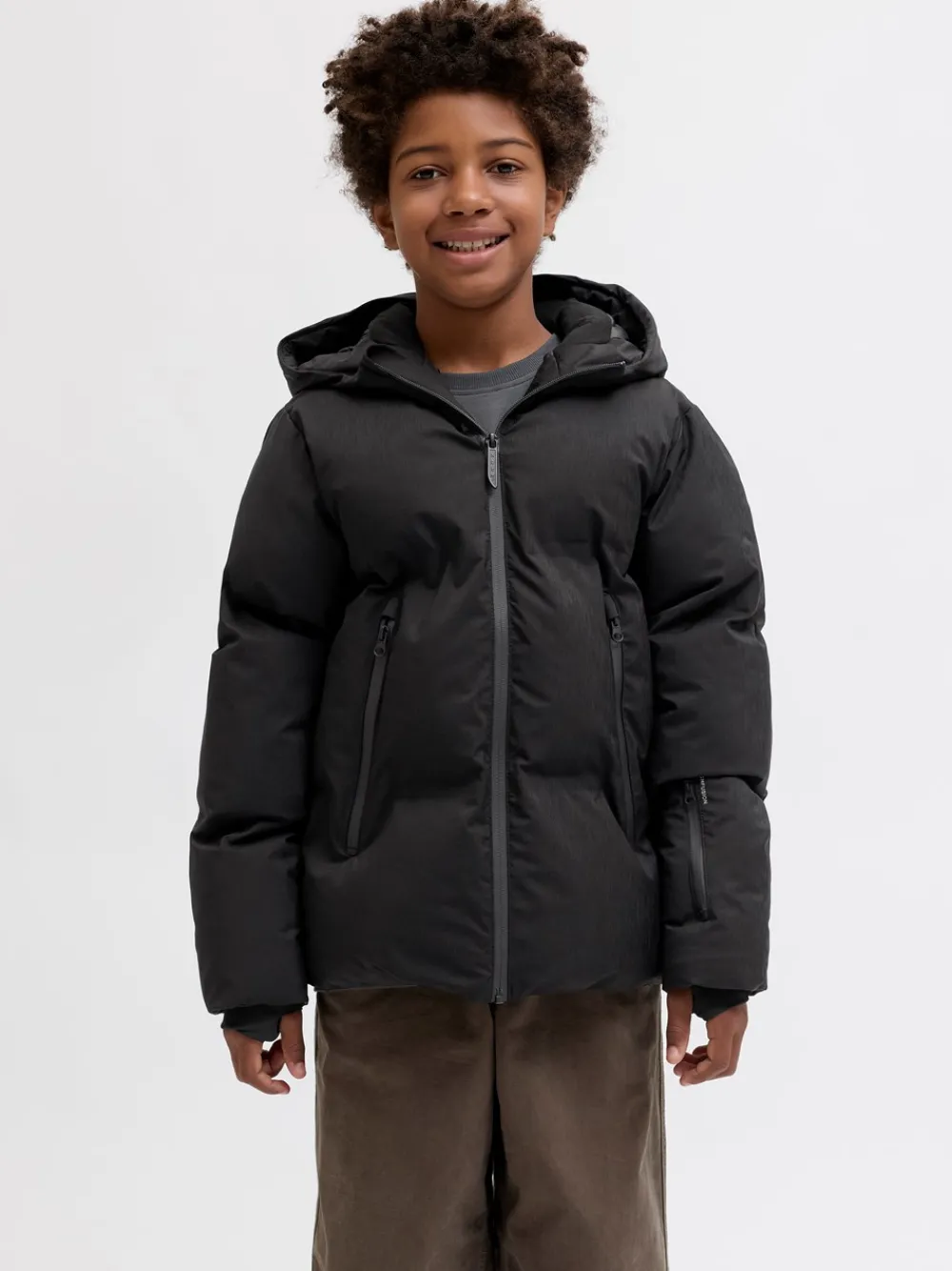 Jack & Jones Junior Fusion Technical Puffer Jakke, , 152 cm-Børn Overtøj