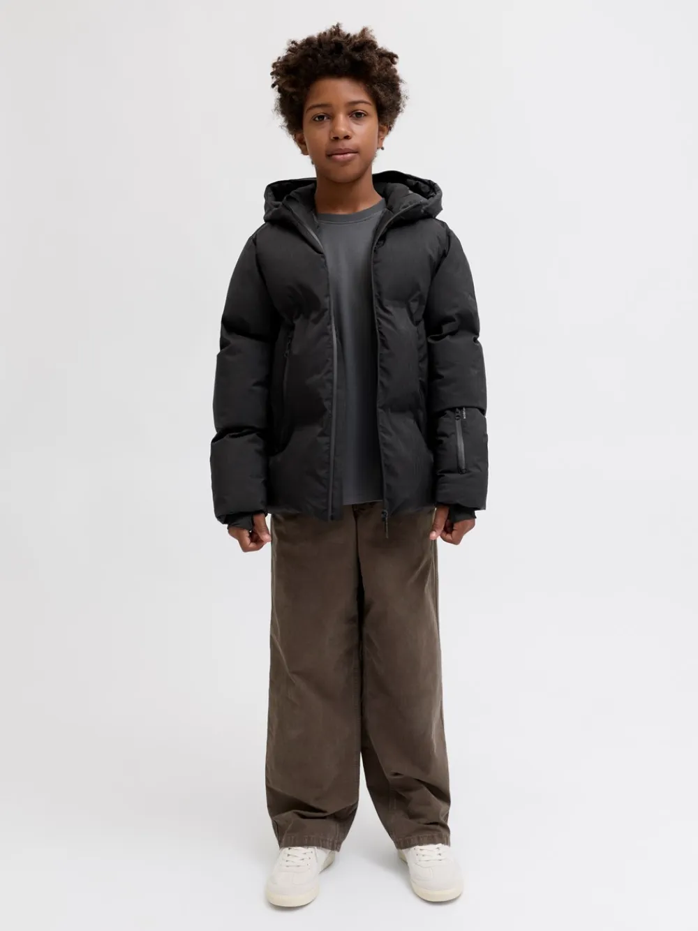 Jack & Jones Junior Fusion Technical Puffer Jakke, , 152 cm-Børn Overtøj