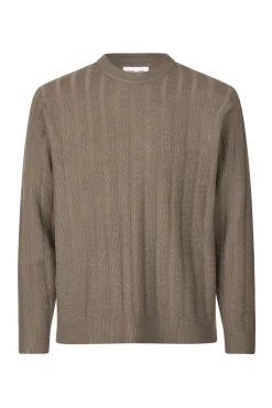 Clearance Gabriel Crew Neck Striktrøje, , S Strik