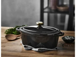 Pillivuyt Gourmet Garonne Oval Støbejernsgryde, 4 L- Gryder & Pander