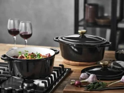 Pillivuyt Gourmet Garonne Oval Støbejernsgryde, 4 L- Gryder & Pander
