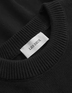 Les Deux Gary Patch Crewneck Striktrøje, , M- Strik