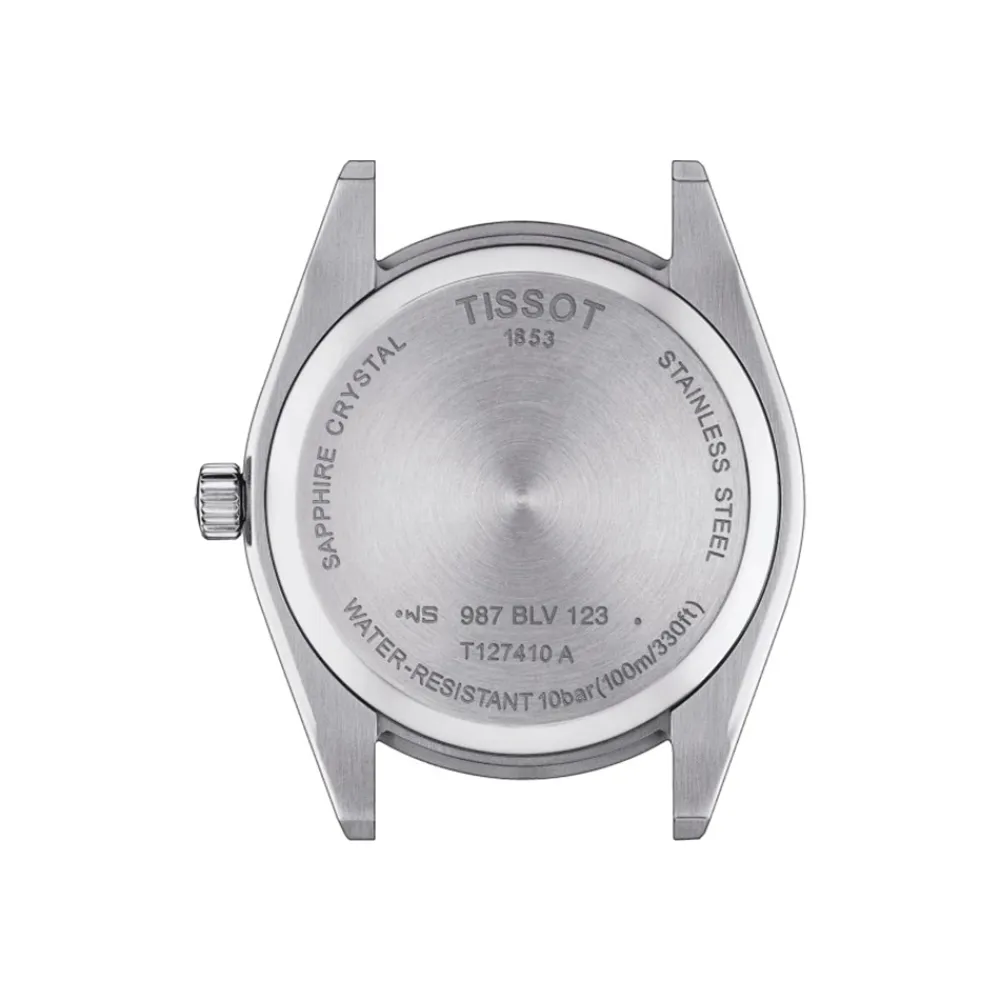 Online Gentleman T127.410.11.051.00 Herreur, Sølv, Sort Urskive, 40 mm Ure