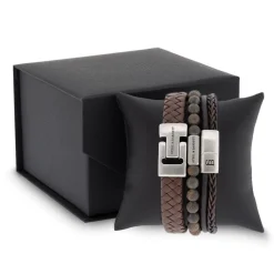 Steel & Barnett Gift Set Premium Triple Armbånd, , M- Smykker