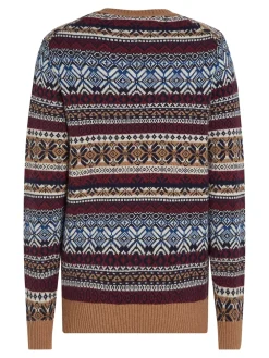 Discount Gifting Wool Blend Fairisle Striktrøje, , M Strik