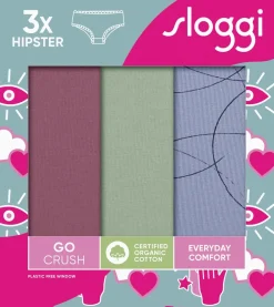 Sloggi Go Crush 3-pak Hipsters, , M-Dame Lingeri