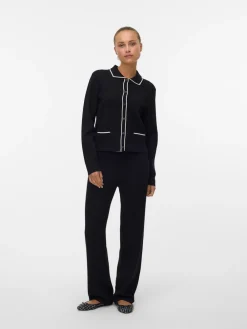 Vero Moda Gold Poloneck Cardigan, , S-Dame Cardigans