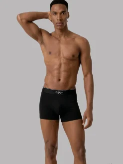 Calvin Klein Graphic Monogram Cotton Stretch 3-pak Trunks, , XL- Undertøj