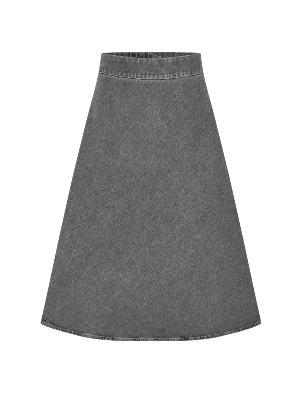 Mads Nørgaard Grey Denim Stelly C Lang Nederdel, , 34-Dame Nederdele