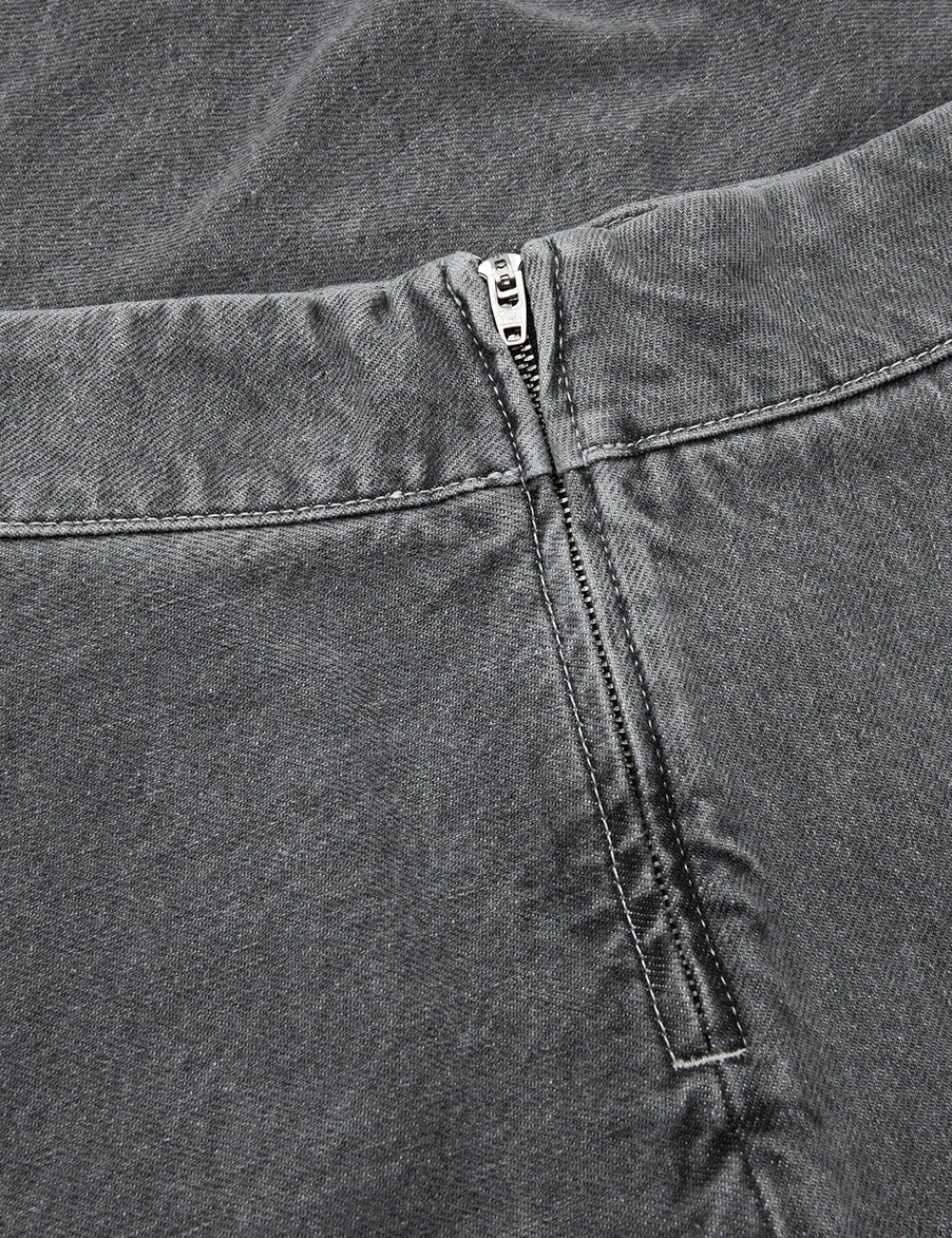Mads Nørgaard Grey Denim Stelly C Lang Nederdel, , 34-Dame Nederdele