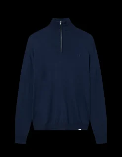 New Greyson Half-Zip Merino Striktrøje, , L Strik