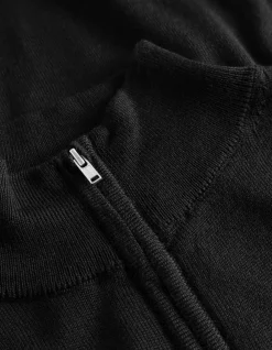 Les Deux Greyson Half-Zip Merino Striktrøje, , L- Strik